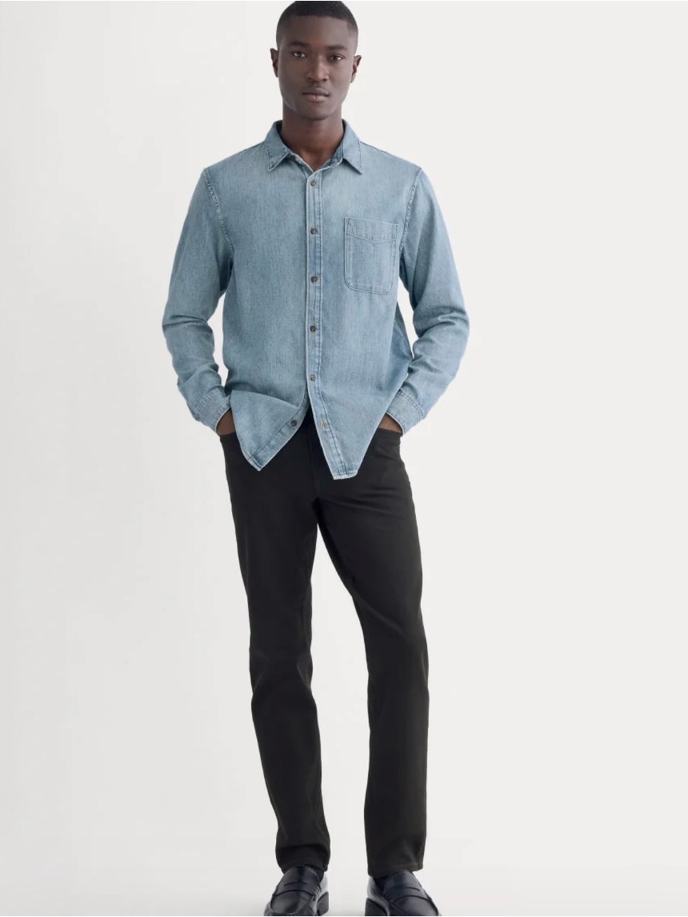 NWT Everlane Black Slim 4-Way Stretch Organic Men’s Jeans 28x30
